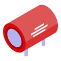 Radio amplifier icon, isometric style