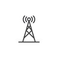 Radio Antenna outline icon