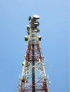 Radio Antenna and Satelite Tower Royalty Free Stock Photo