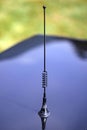 Radio antenna on a vintage car Royalty Free Stock Photo