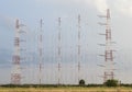 Radio antennas network Royalty Free Stock Photo