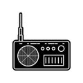 radio apparatus icon. Element of Media tool for mobile concept and web apps icon. Glyph, flat icon for website design and