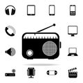 radio apparatus icon. Media icons universal set for web and mobile