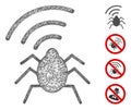 Radio Bug Web Vector Mesh Illustration Royalty Free Stock Photo