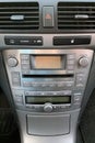 Radio car console, radio, air conditioning Royalty Free Stock Photo