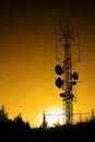 Radio Cell Cellular Broadcast Communication Towers Royalty Free Stock Photo