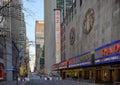 Radio City Music Hall, 50th street facade in New York City