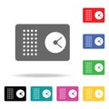 Radio Clock icon. Elements in multi colored icons for mobile concept and web apps. Icons for website design and development, app d Royalty Free Stock Photo