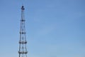 Radio communications tower Royalty Free Stock Photo