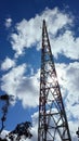 Radio communications tower area between East Kalimantan coal, Indonesia Royalty Free Stock Photo