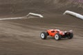 Radio controlled car at race track Royalty Free Stock Photo