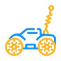 radio controlled car toy color icon vector illustration Royalty Free Stock Photo