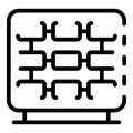 Radio engineer device repair icon, outline style
