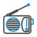 Radio Icon Royalty Free Stock Photo