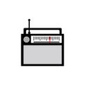 radio icon logo vector Royalty Free Stock Photo