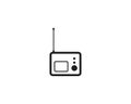 Radio icon logo vector template illustration Royalty Free Stock Photo