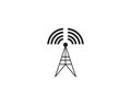 Radio icon logo vector template illustration Royalty Free Stock Photo