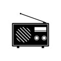 Radio icon vector illustration. Radio Icon Vector Logo Template Ilustrasi Desain.
