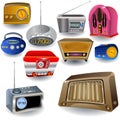 Radio Icons Royalty Free Stock Photo