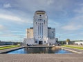 Radio Kootwijk, front of building A, former radio transmission station, Veluwe, Apeldoorn, Netherlands