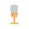 radio microphone music cartoon vector illustration