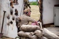 Radio operator, at the M5 Living History show.