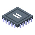 Radio processor icon, isometric style Royalty Free Stock Photo