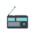 Radio receiver icon in flat style Royalty Free Stock Photo