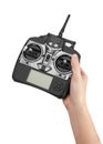 Radio remote control in hand Royalty Free Stock Photo