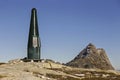 Radio Repeater Tower Flatiron Mountain Needle Peak of Coquihalla British Columbia Canada Royalty Free Stock Photo