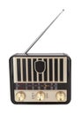 Radio retro portable receiver Royalty Free Stock Photo