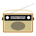 Radio retro, realistic illustration.