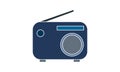 Radio set vector icon. Simple flat symbol. Perfect pictogram illustration on white background. Royalty Free Stock Photo