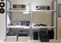 Radio and speakers collection in Anthropology Museum Of Guangxi, adobe rgb Royalty Free Stock Photo