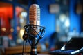 Radio stations voice Microphone for delivering news, music, and more