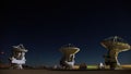 Radio telescope array ALMA in the atacama desert, Chile Royalty Free Stock Photo
