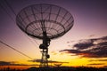Radio Telescope at Astronomical Observatory Royalty Free Stock Photo