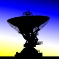 Radio telescope Royalty Free Stock Photo