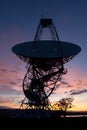 Radio Telescope Sunrise Royalty Free Stock Photo