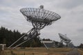 Radio telescopes near the village of Westerbork, The Netherlands Royalty Free Stock Photo