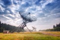 Radio Telescopes in Westerbork, the Netherlands Royalty Free Stock Photo