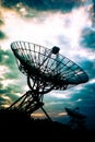 Radio Telescopes in Westerbork, the Netherlands Royalty Free Stock Photo