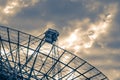 Radio Telescopes in Westerbork, the Netherlands Royalty Free Stock Photo