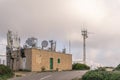 Radio and television antenna repeater station Royalty Free Stock Photo