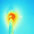 Radio tower Berlin pop art style