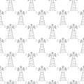 Radio tower seamless pattern isolated on white background Royalty Free Stock Photo