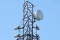 A Radio tower with Steel frame and radio wave