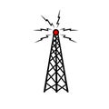 Radio tower vector illustration