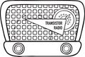 Radio Transistor Retro Receiver Technique Icon Symbol
