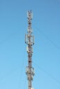 Radio transmission antenna with various radars and antennas for broadcasting Internet signal